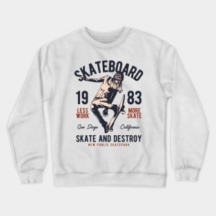 Skaters club radica manouvering skate and destroy Crewneck Sweatshirt